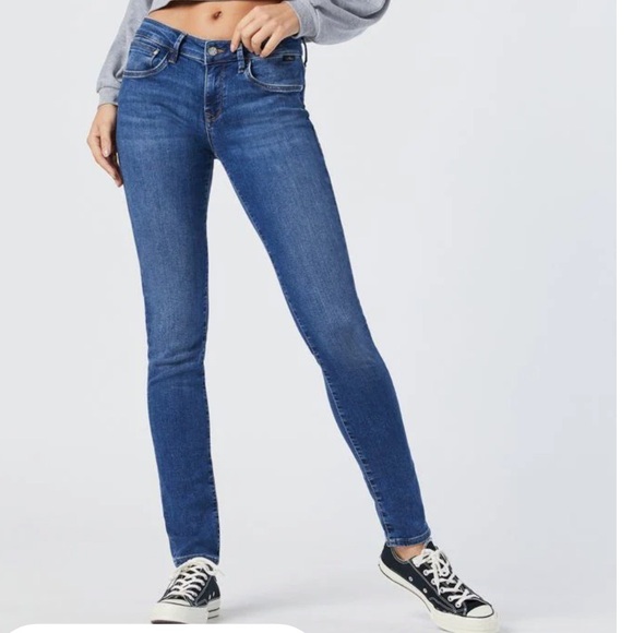 Mavi Scarlett Super High Rise Skinny Jeans Distressed Size 26 - Picture 15 of 15